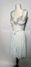 1960s Baby Blue Lace & Nylon Sleeping Peignoir Set By Van Raalte