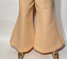 Vintage Peach Colored Wide Leg Bell Bottom Flare Elephant Pants