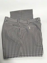 1970s Levis Panatella Grey Red Herringbone Pattern Polyester Flare Pant 38x32