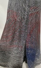 1970s Firecracker 4th of July Lame Maxi Dress