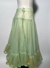 1950s Green Layered Nylon Crinoline