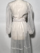 Vintage Wedding White Sheer Peignoir Sleeping Gown