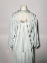 1960s Baby Blue Lace & Nylon Sleeping Peignoir Set By Van Raalte