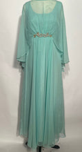 Vintage Mint Green Evening Dress Maxi Dress