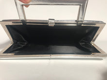Vintage Silver Metallic Clutch Purse