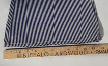NOS Blue & White Cotton Striped Cotton Flare Bottom Jeans Pant By Ely 32"