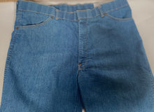 Farrah Blue Jeans With Orange Stitching Boot Cut Flare