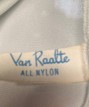 1960s Baby Blue Lace & Nylon Sleeping Peignoir Set By Van Raalte