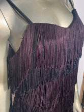 1970s Layered Black Fringe GoGo Dress Flapper Costume