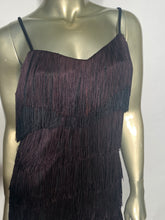1970s Layered Black Fringe GoGo Dress Flapper Costume