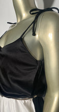 Black & White Block Disco Dress With Hankercheif Bottom