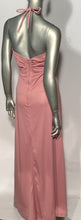 Pink 70s Maxi Spaghetti Halter Tie Back Dress