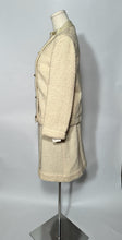 1960s Sills Cream Boucle Suit Bonnie Cashin Designs Coach Wool With Leather Trim