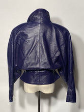 Purple Leather Jacket By Deja Vu Size Small - Waist 28