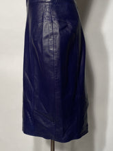 Purple Leather By Skirt Deja Vu Size Small - Waist 28