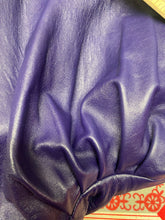 Purple Leather Jacket By Deja Vu Size Small - Waist 28