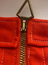 Right On Orange 1970s Zip Front Bell Bottom Pants