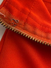 Right On Orange 1970s Zip Front Bell Bottom Pants