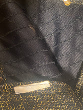 1970s Fully Sequined High Neck Chevron Maxi Dress