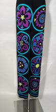 Vintage Mr. Dino Colorful High Waisted Flare Block Pants 29" Waist