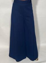 1970s Blue Wide Leg Bell Bottom High Waisted Pants