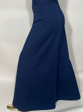 1970s Blue Wide Leg Bell Bottom High Waisted Pants