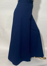 1970s Blue Wide Leg Bell Bottom High Waisted Pants