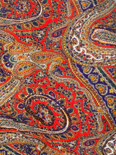 Malbe Originals Late 1960s Paisley Print Glitter Wide Leg Bell Bottom Pant