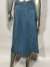 1970s Gamin For Huk A Poo Long Jean Skirt