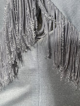 Vintage Fredericks of Hollywood Fringe Baby Blue Disco Dress