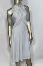 Vintage Fredericks of Hollywood Fringe Baby Blue Disco Dress