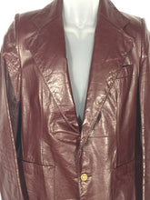 Vintage Men's Pierre Cardin Burgundy Short Leather Jacket