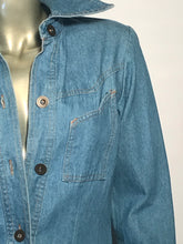 Late 1970s - Early 80s Foxmoor Denim Long Jean Dress Made In The USA Sz 7