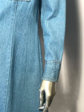 Late 1970s - Early 80s Foxmoor Denim Long Jean Dress Made In The USA Sz 7