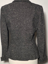 1950s Woman's 2 Piece Suit Grey Flecked Wool Suit By Betty Rose