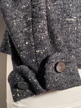 1950s Woman's 2 Piece Suit Grey Flecked Wool Suit By Betty Rose