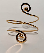 Vintage Mod Goldtone Circular Ball Design Unmarked