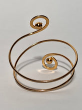 Vintage Mod Goldtone Circular Ball Design Unmarked