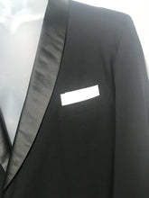 Men's Vintage Black Tux With Suspender Buttons 41" x 27" Jacket 40