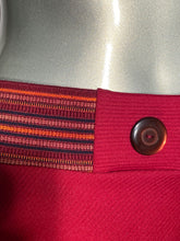 1970s Burgundy Red Lane Bryant Polyester Elastic Banded Skirt