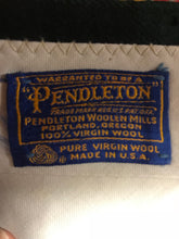 Vintage Men's Pendleton Wool Navy & Green Plaid Pants 35" x 31"