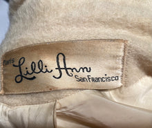 1950s Lilli Anne Mohair Swing Coat 3/4 Sleeve