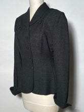 Betty Rose Early 1950s Black 2 Piece Womens Skirt & Jacket