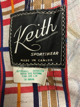 1960s Plaid Rayon Linen Men's Short Waist Jacket From Keiths Sportswear