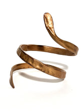 Thick Copper Upper Armband With Goldtone Finish