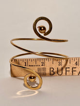 Vintage Mod Goldtone Circular Ball Design Unmarked