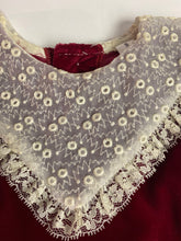 NWT Vintage Valentine Infant Red Velvet Layered Lace Crinoline Dress
