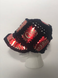 Handmade Novelty Knitted Coke Cap