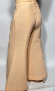 Vintage Peach Colored Wide Leg Bell Bottom Flare Elephant Pants