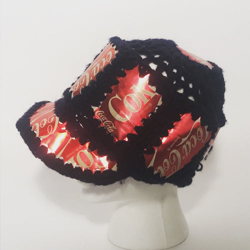 Handmade Novelty Knitted Coke Cap